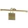 Possini Euro Bourdain 17" Wide Light Brass LED Picture Light