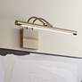 1_Possini Euro Bourdain 17" Wide Light Brass LED Picture Light