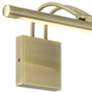 3_Possini Euro Bourdain 17" Wide Light Brass LED Picture Light more views