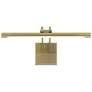 5_Possini Euro Bourdain 17" Wide Light Brass LED Picture Light more views