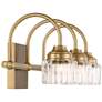 Possini Euro Braden 18" Wide Warm Brass 3-Light LED Bath Light