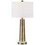3_Possini Euro Bradley 27" High Marble and Brass Modern Table Lamp