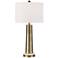 Possini Euro Bradley 27" High Marble and Brass Modern Table Lamp