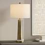 2_Possini Euro Bradley 27" High Marble and Brass Modern Table Lamp