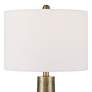 4_Possini Euro Bradley 27" High Marble and Brass Modern Table Lamp more views