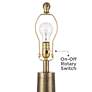 6_Possini Euro Bradley 27" High Marble and Brass Modern Table Lamp more views