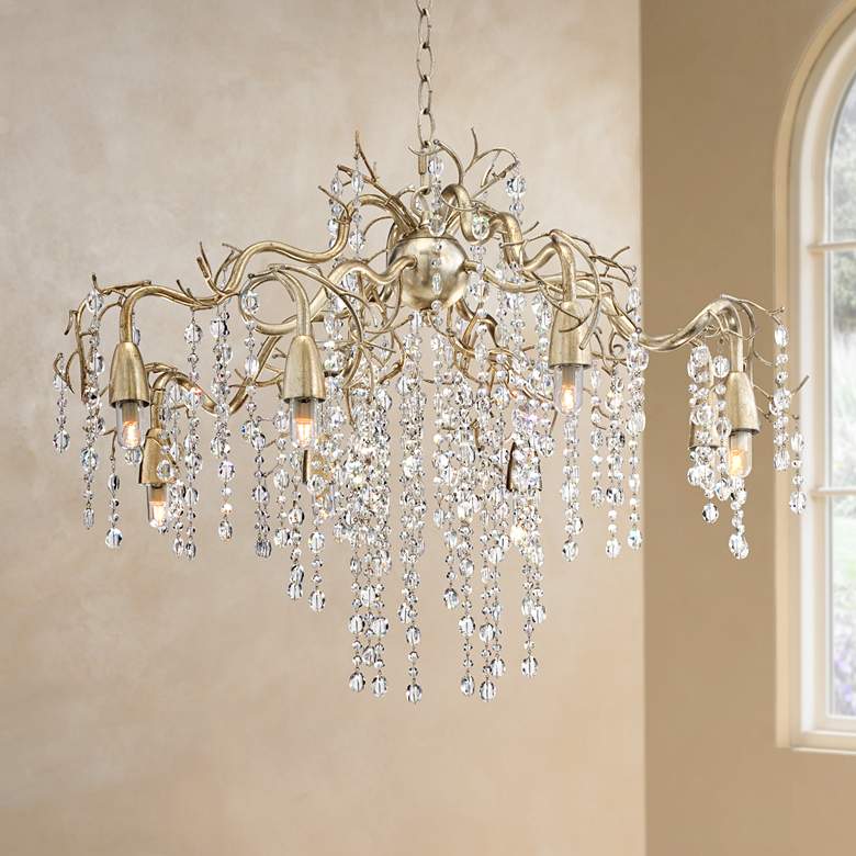 Image 1 Possini Euro Branches 31" Wide Silver Champagne LED Chandelier