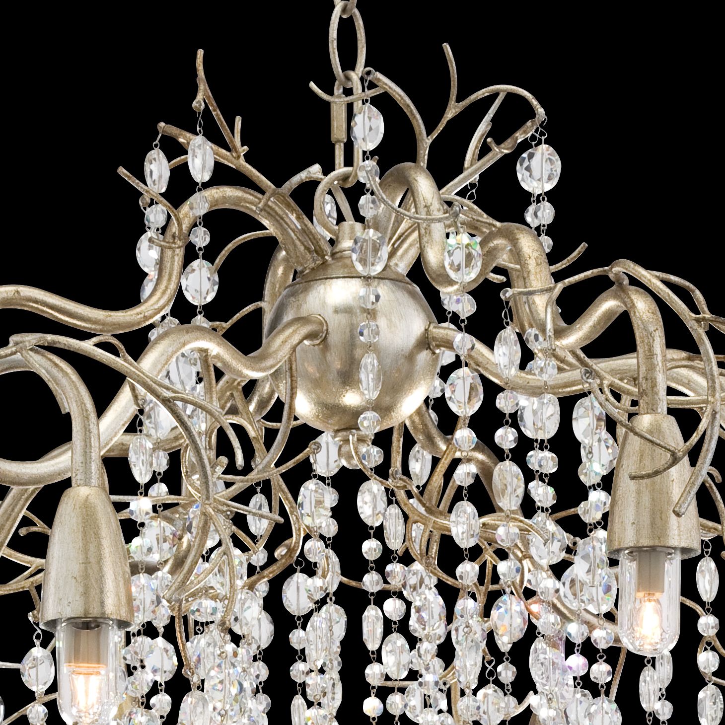 Image 5 Possini Euro Branches 31" Wide Silver Champagne LED Chandelier more views