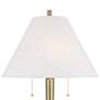 4_Possini Euro Brandi 27 1/2" High Marble and Brass Modern Table Lamp more views