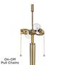 6_Possini Euro Brandi 27 1/2" High Marble and Brass Modern Table Lamp more views