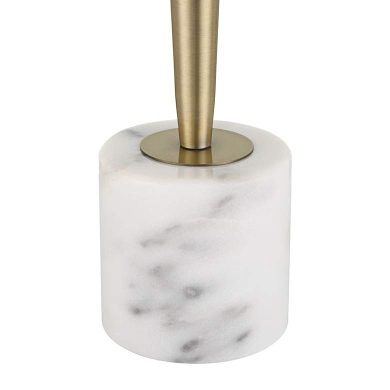 Image 7 Possini Euro Brandi 27 1/2" High Marble and Brass Modern Table Lamp more views