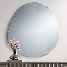 Image1 of Possini Euro Brando 37 3/4" x 35 1/2" Organic Wall Mirror