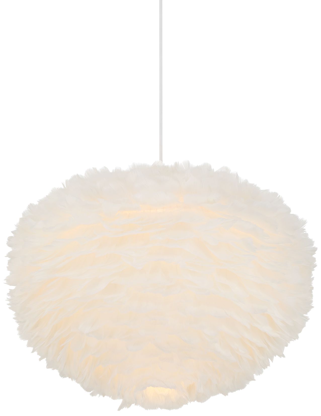Image 3 Possini Euro Branta 20 1/2"W White Goose Feather Modern Pendant Light