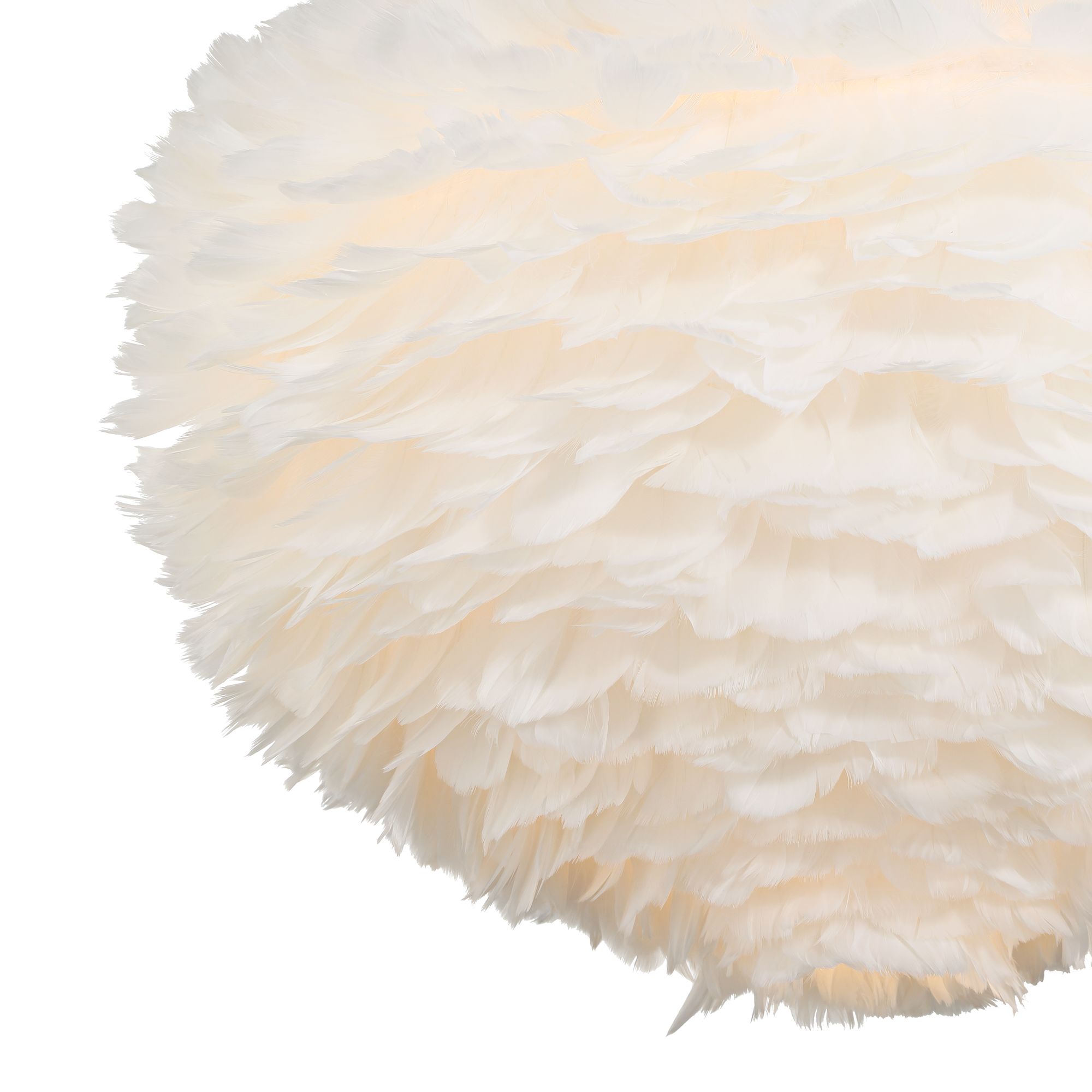 Image 4 Possini Euro Branta 20 1/2"W White Goose Feather Modern Pendant Light more views