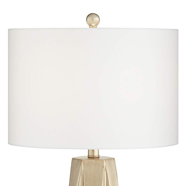 Image 4 Possini Euro Bravo 28 inch Modern Champagne Gold Geometric Table Lamp more views