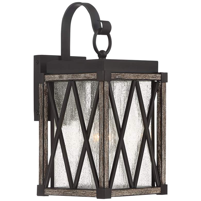 Image 2 Possini Euro Brawley 13 1/2"H Lantern Outdoor Wall Light