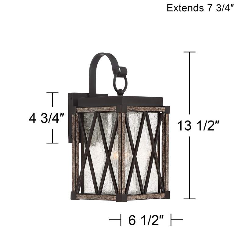 Image 7 Possini Euro Brawley 13 1/2"H Lantern Outdoor Wall Light more views