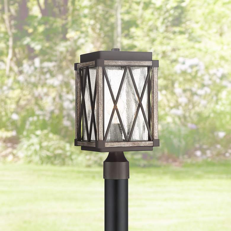 Possini Euro Brawley 16&quot;H Lantern Outdoor Post Light