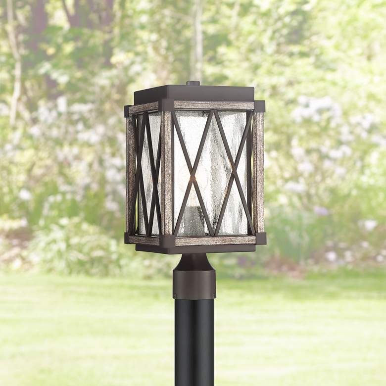Image 1 Possini Euro Brawley 16"H Lantern Outdoor Post Light