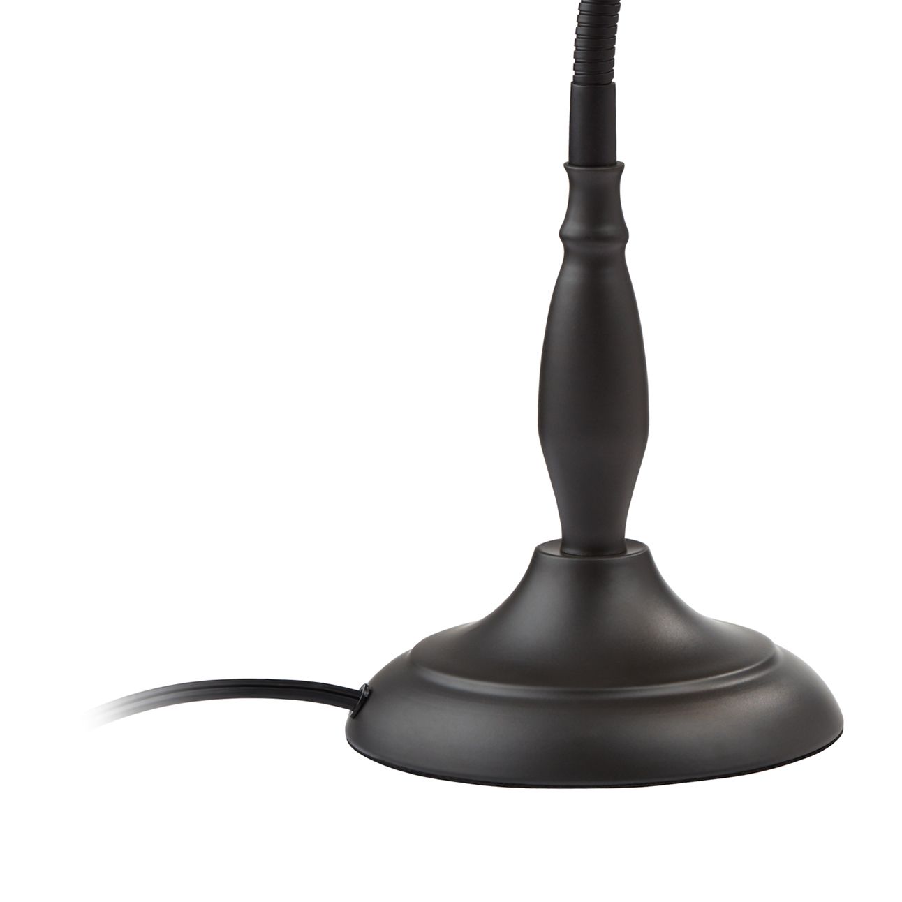 Image 4 Possini Euro Breck 17" Traditional Bronze Flex Arm Gooseneck Desk Lamp more views