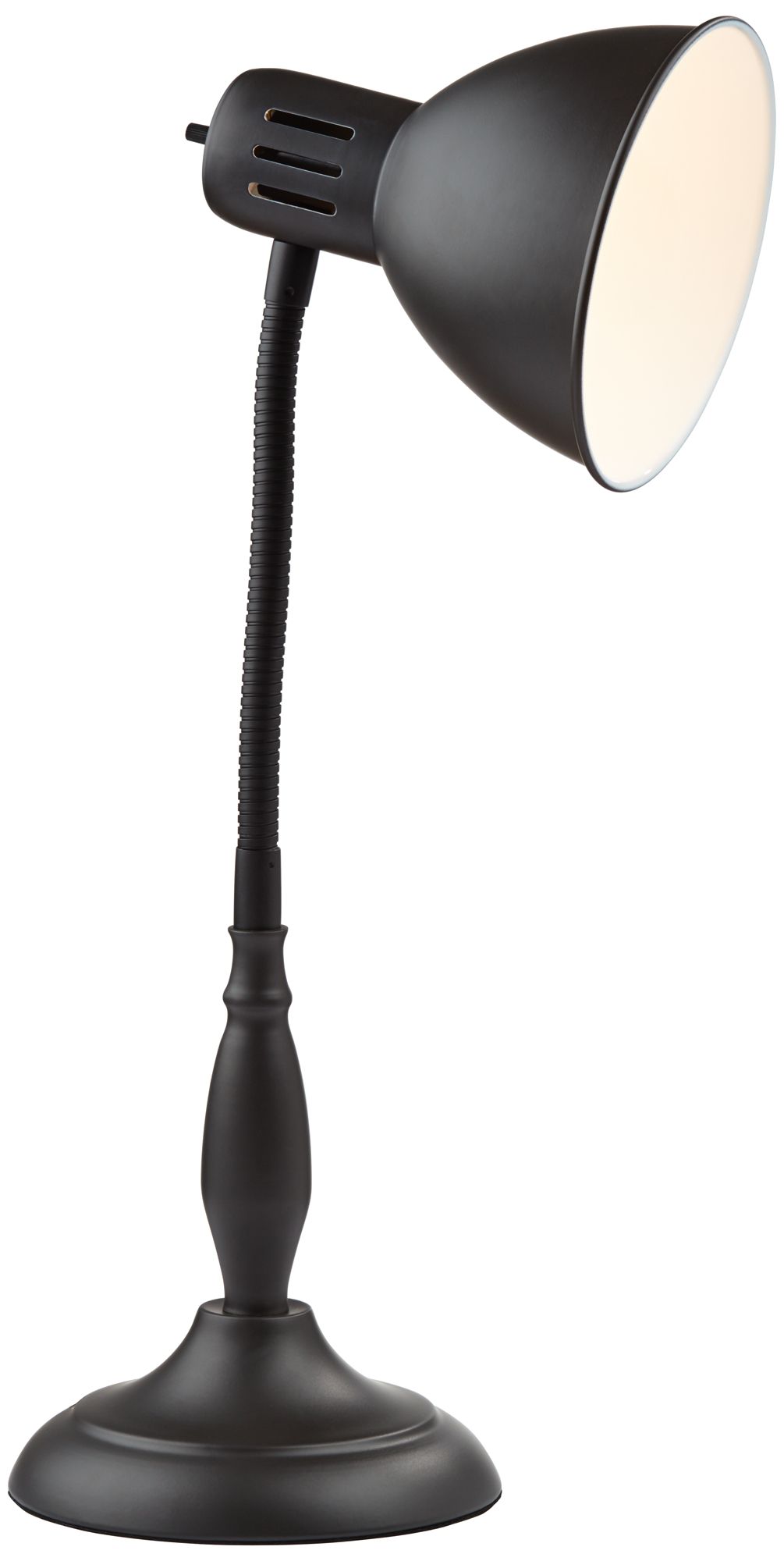Image 6 Possini Euro Breck 17" Traditional Bronze Flex Arm Gooseneck Desk Lamp more views