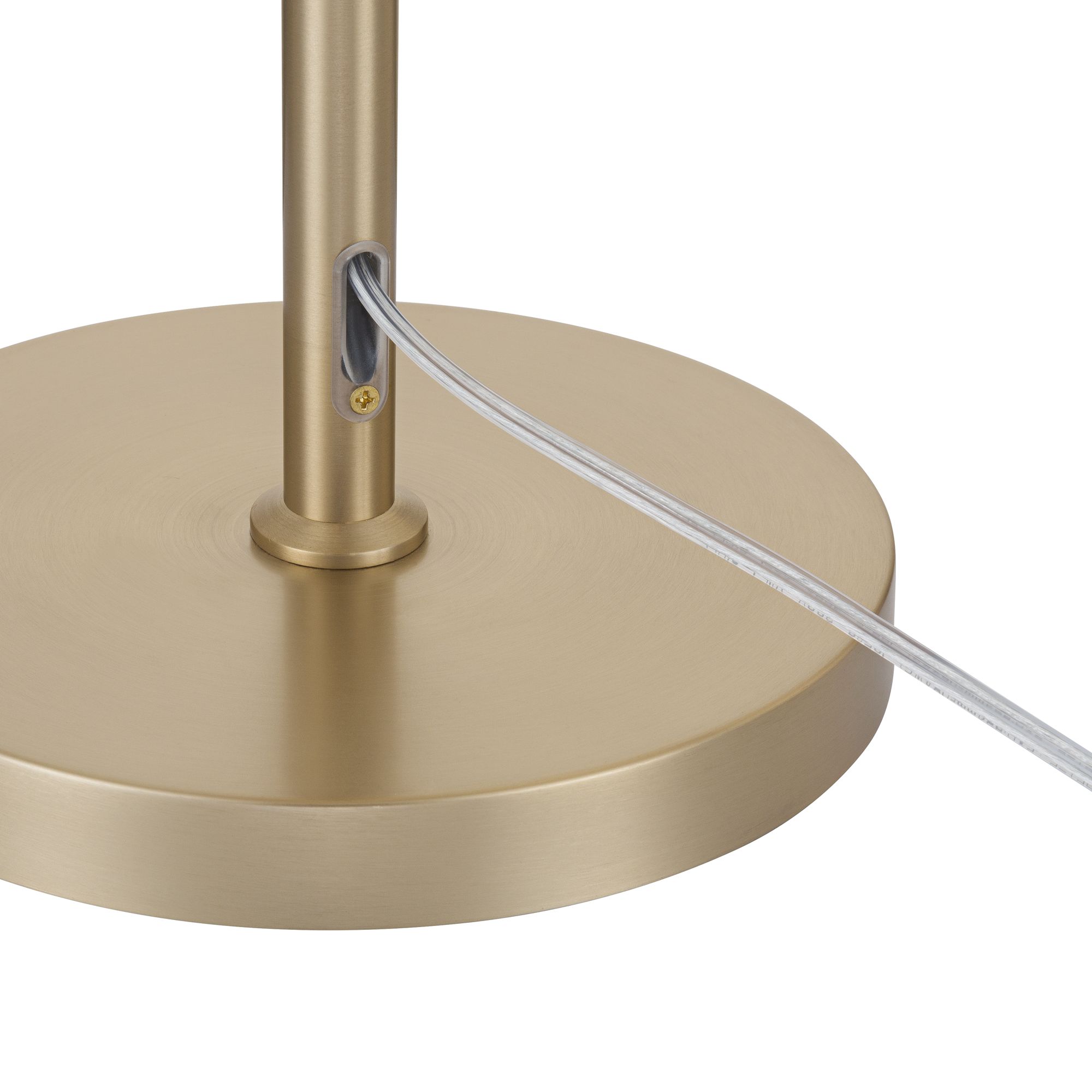 Image 6 Possini Euro Brella 58"H Gold Rattan 2-Light Pull-Chain Floor Lamp more views