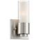 Possini Euro Brendan 8 1/2" High Brushed Nickel Modern Wall Sconce