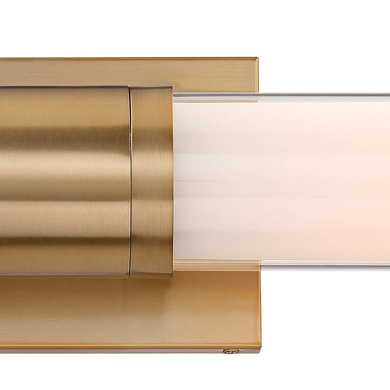 Image 3 Possini Euro Brianna 23 1/2" High Brass 2-Light Bath Light Set of 2 more views