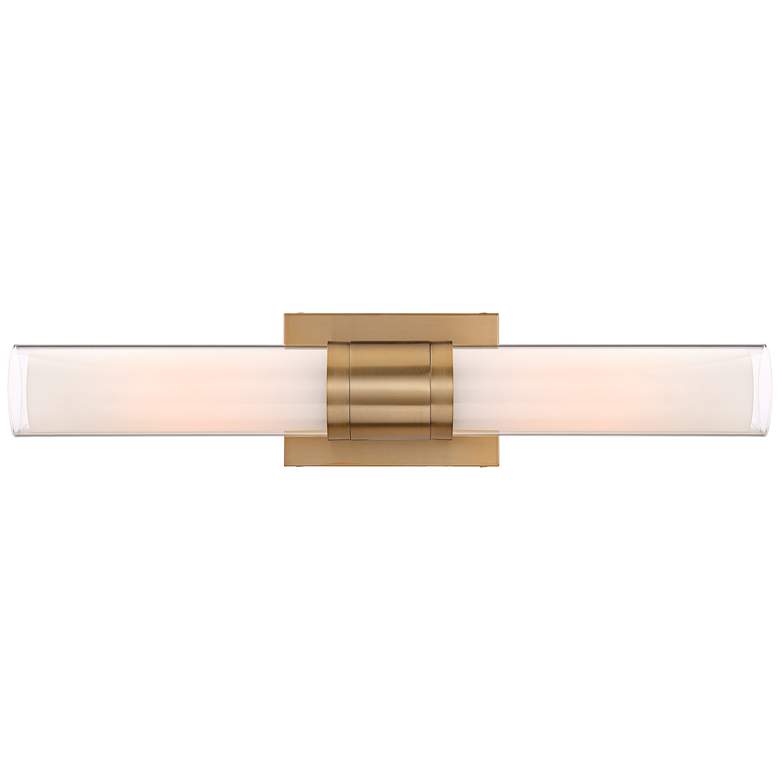 Image 4 Possini Euro Brianna 23 1/2" High Brass 2-Light Bath Light Set of 2 more views