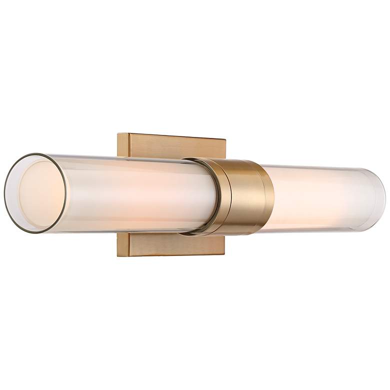 Image 5 Possini Euro Brianna 23 1/2 inch High Brass 2-Light Bath Light Set of 2 more views