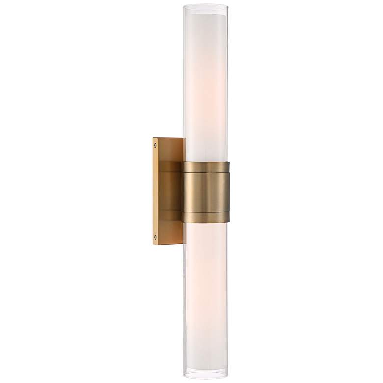 Image 6 Possini Euro Brianna 23 1/2" High Brass 2-Light Bath Light Set of 2 more views