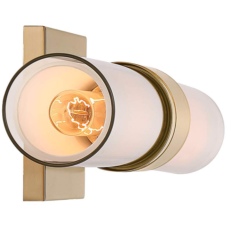 Image 7 Possini Euro Brianna 23 1/2 inch High Brass 2-Light Bath Light Set of 2 more views