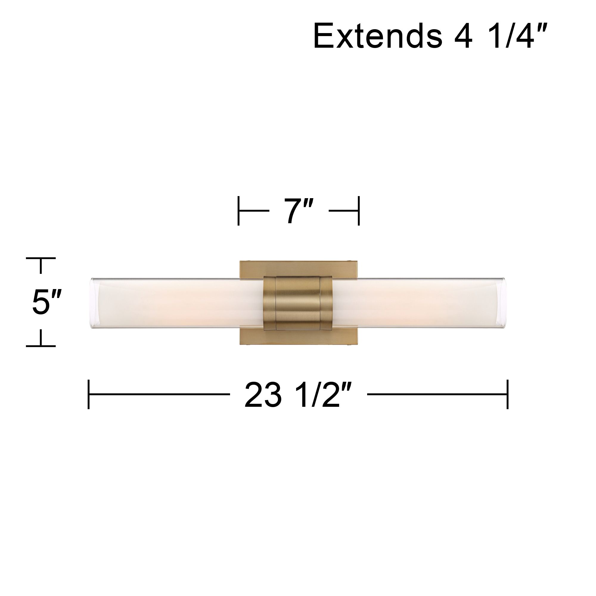 Possini Euro Brianna 23 1/2" High Brass 2-Light Bath Light Set of 2