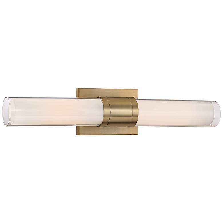 Image 2 Possini Euro Brianna 23 1/2 inch Wide Brass 2-Light Bath Light