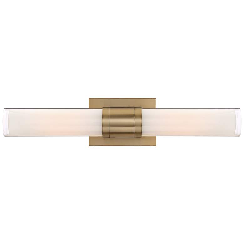 Image 5 Possini Euro Brianna 23 1/2" Wide Brass 2-Light Bath Light more views