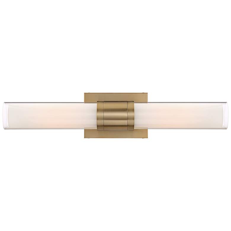 Image 4 Possini Euro Brianna 23 1/2 inch Wide Brass 2-Light Bath Light more views