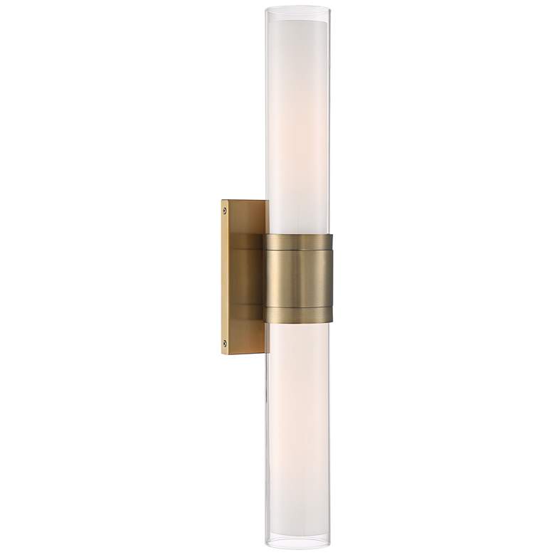 Image 7 Possini Euro Brianna 23 1/2" Wide Brass 2-Light Bath Light more views