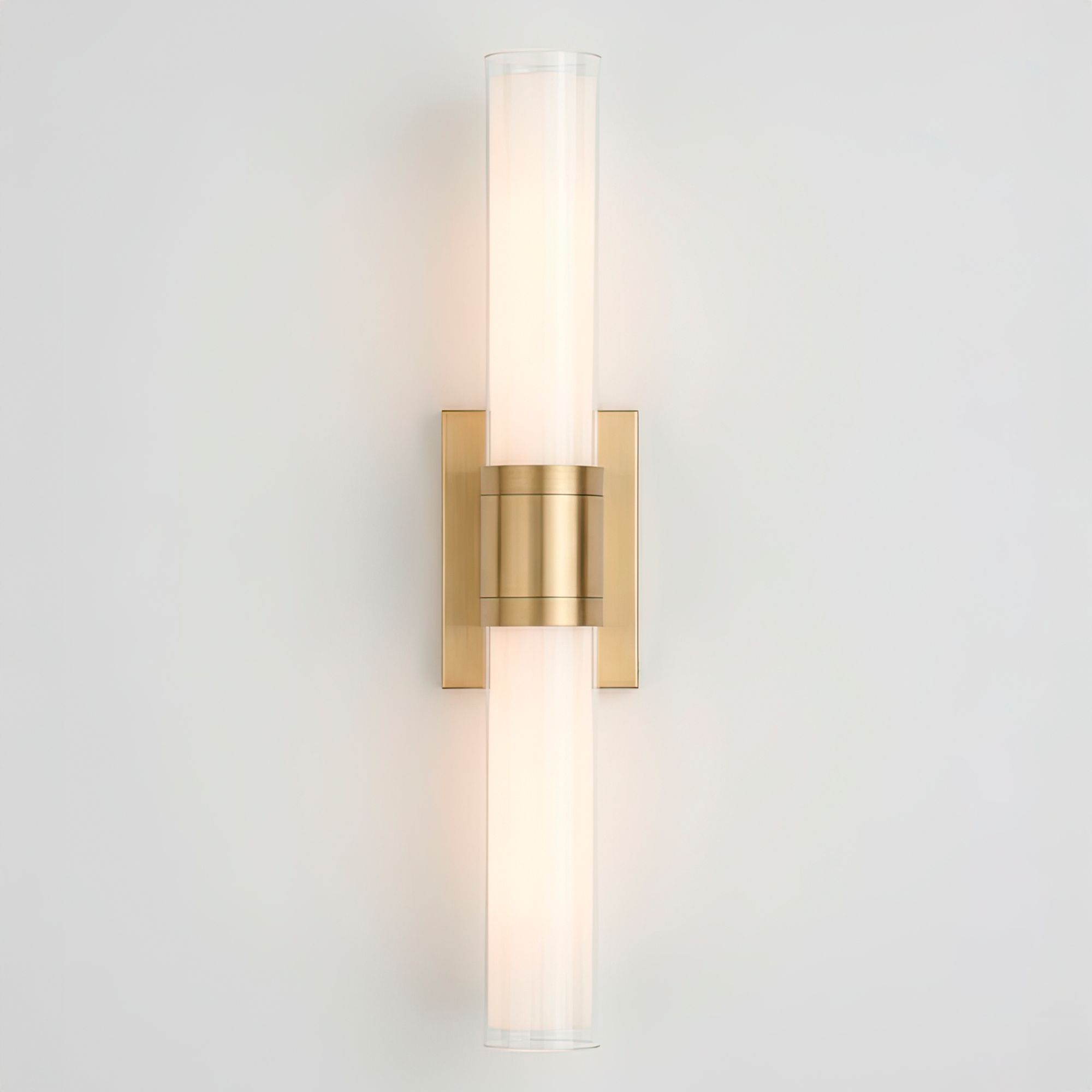 Possini Euro Brianna 23 1/2" Wide Brass 2-Light Bath Light in scene