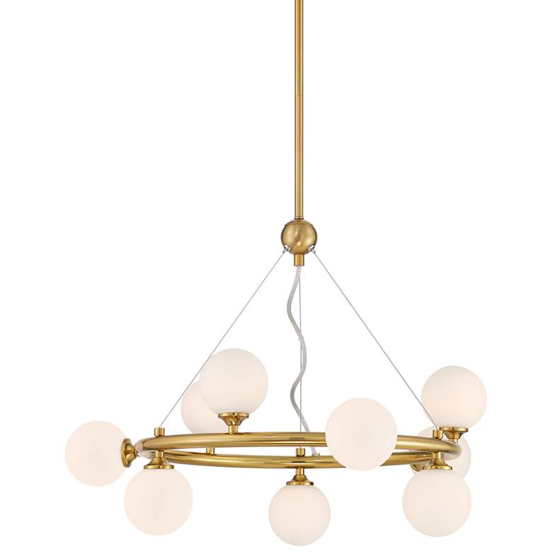 Image 3 Possini Euro Brianna 23" Wide Gold 9-Light Ring Chandelier