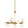 Possini Euro Brianna 23" Wide Gold 9-Light Ring Chandelier