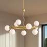 Thumbnail2 of Possini Euro Brianna 23" Wide Gold 9-Light Ring Chandelier