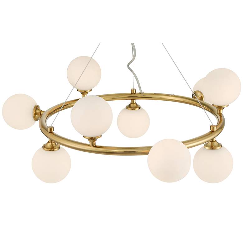 Image 6 Possini Euro Brianna 23" Wide Gold 9-Light Ring Chandelier more views