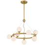 Watch A Video About the Possini Euro Brianna Gold 9 Light Ring Chandelier