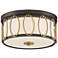 Possini Euro Bridger 13 1/2"W Bronze and Brass Ceiling Light
