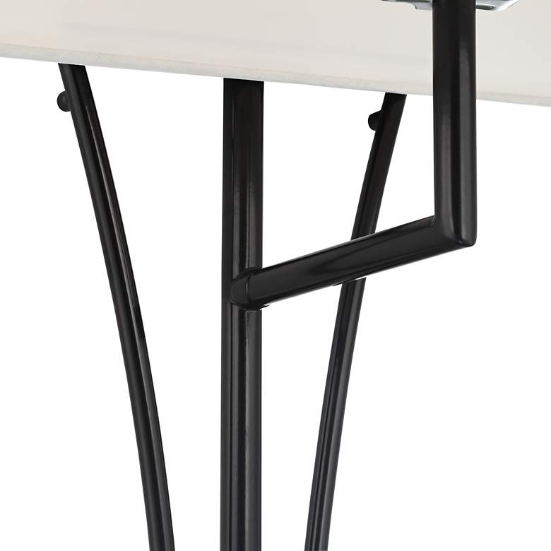 Image 5 Possini Euro Brindle 38" High Black Metal Plug-In Wall Lamp more views