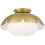 2_Possini Euro Brock 12" Wide Antique Brass Ceiling Light