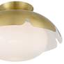 4_Possini Euro Brock 12" Wide Antique Brass Ceiling Light more views