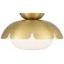 5_Possini Euro Brock 12" Wide Antique Brass Ceiling Light more views