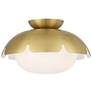 6_Possini Euro Brock 12" Wide Antique Brass Ceiling Light more views