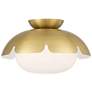 7_Possini Euro Brock 12" Wide Antique Brass Ceiling Light more views